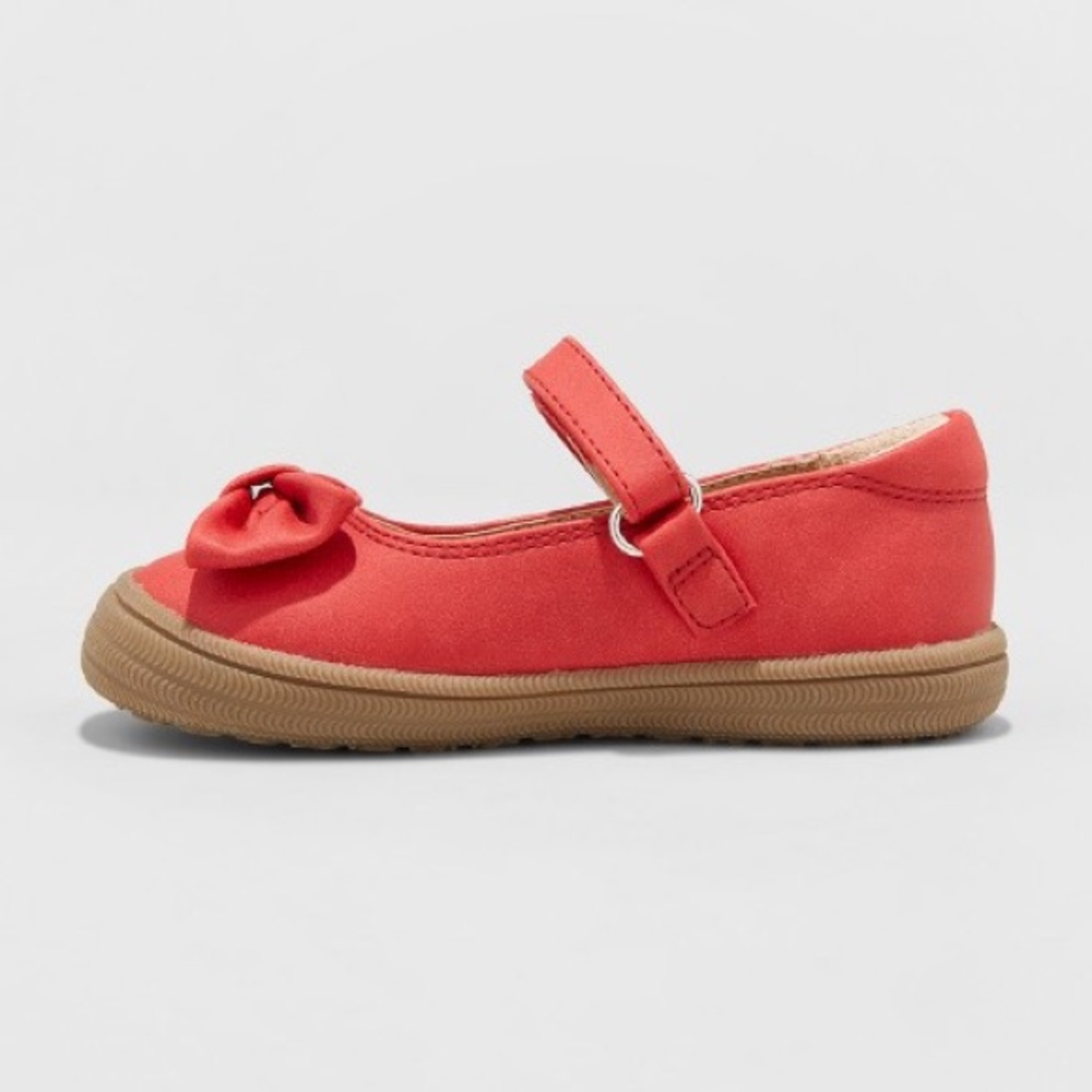 Toddler Girls Red Easy Close Mary Jane Shoes NWT - Picture 3 of 3